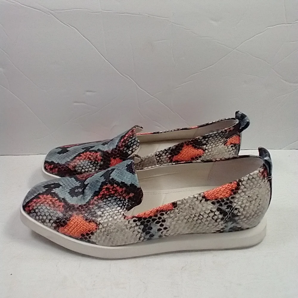 Franco Sarto Boston Snake Embossed Slip-On Loafers Shoes Women's sz 7.5M